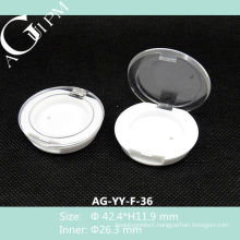 Mini Transparent Lid One Grid Round Eye Shadow Case AG-YY-F-36, AGPM Cosmetic Packaging, Custom colors/Logo